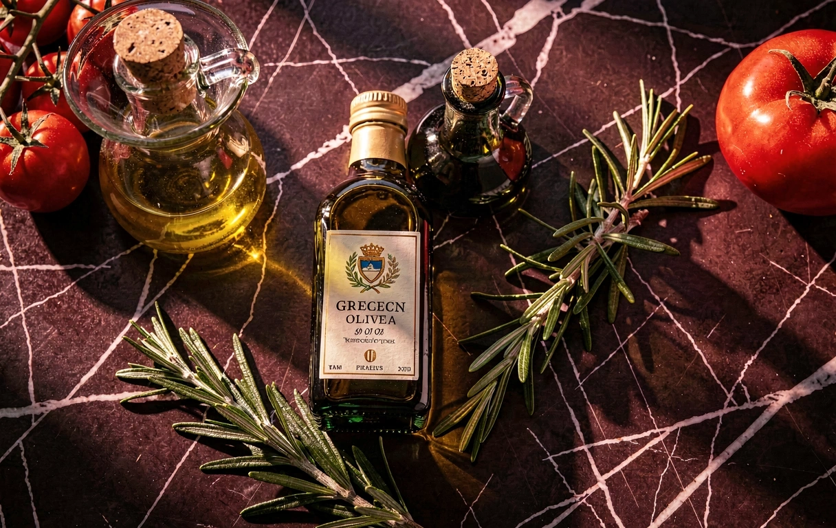 Premium ingredients and kitchen setting